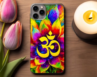 Exquisite Leather Cell Phone Case Om Harmony Bloom phone Case Cover for Iphone and Samsung