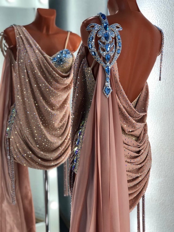 Latin ballroom dress.Latin dance dress.Salsa dress.Ballroom Etsy