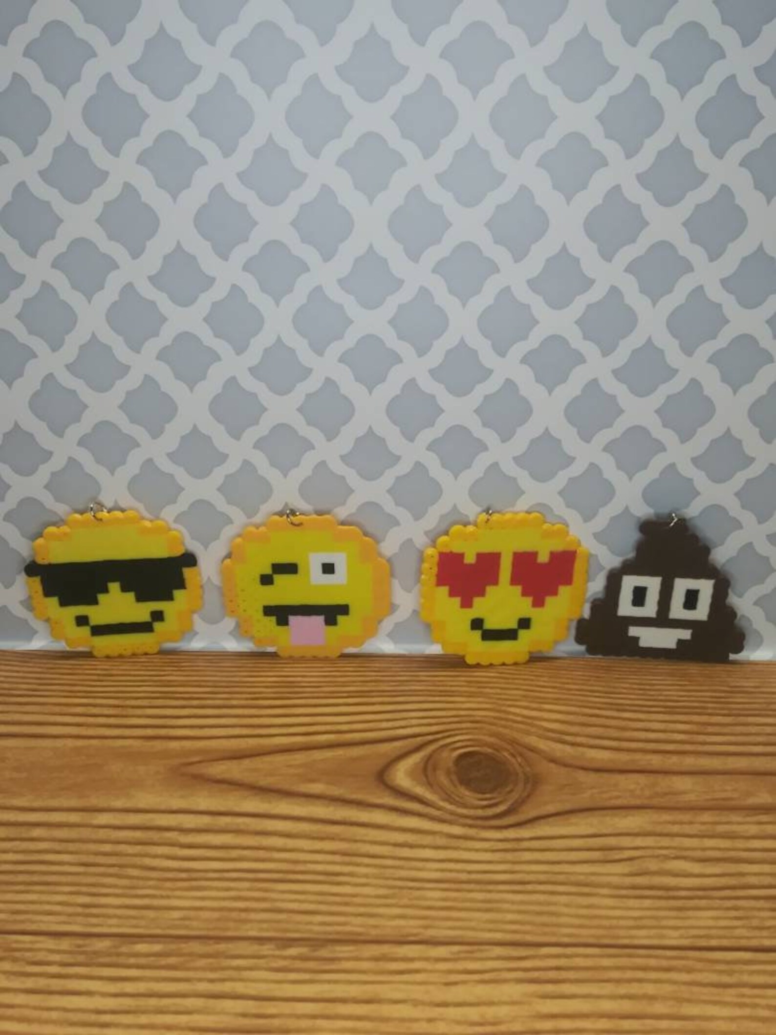 Emojis perler Bead Pixel Art Etsy Canada