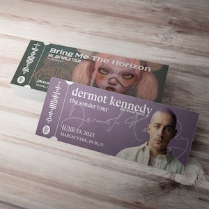 Personalised Concert Ticket for at Home Printing