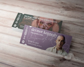 Personalised Concert Ticket for at Home Printing