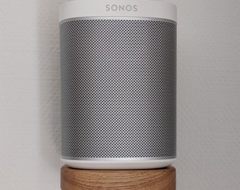 sonoshelf wall mount for Sonos ONE and PLAY:1 made of solid wood