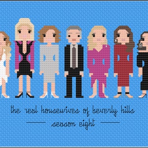 Parody RHOBH Season 8 Reunion Looks PDF Cross Stitch Pattern