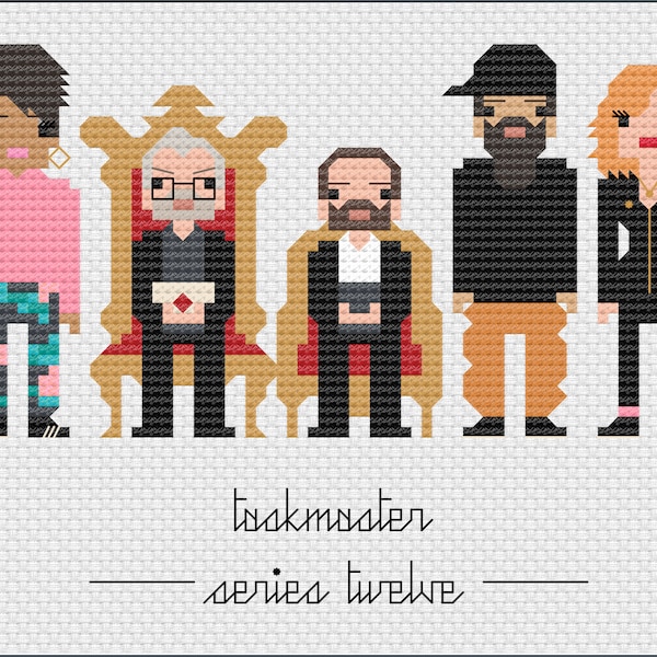 Parody Taskmaster Series 12 PDF Cross Stitch Pattern