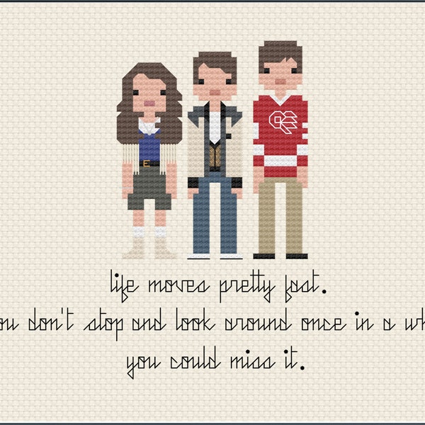 Parody Ferris Bueller PDF Cross Stitch Pattern