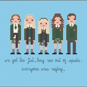 Parody Derry Girls PDF Cross Stitch Pattern