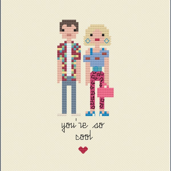 Parody True Romance PDF Cross Stitch Pattern
