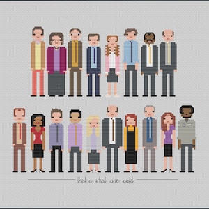 Parodie The Office US PDF Kreuzstichanleitung