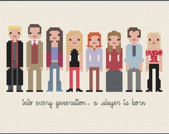Parody Buffy PDF Cross Stitch Pattern