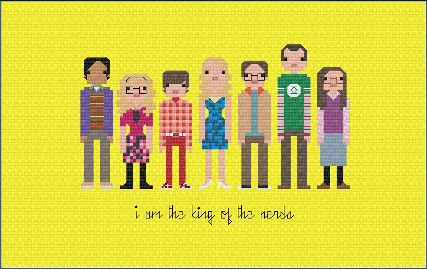 Parody Big Bang Theory PDF Cross Stitch Pattern