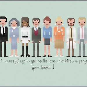 Parody Archer PDF Cross Stitch Pattern