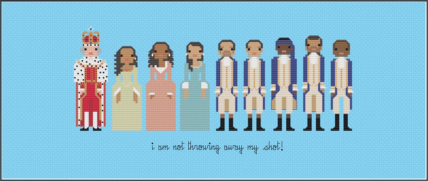 Parody Hamilton PDF Cross Stitch Pattern