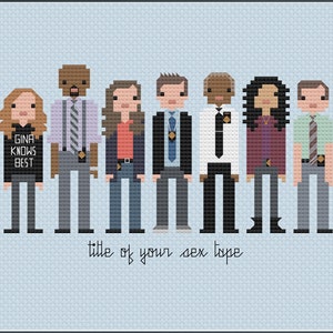 Parody Brooklyn Nine Nine PDF Cross Stitch Pattern