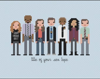 Parodie Brooklyn Nine Nine PDF Kreuzstichmuster