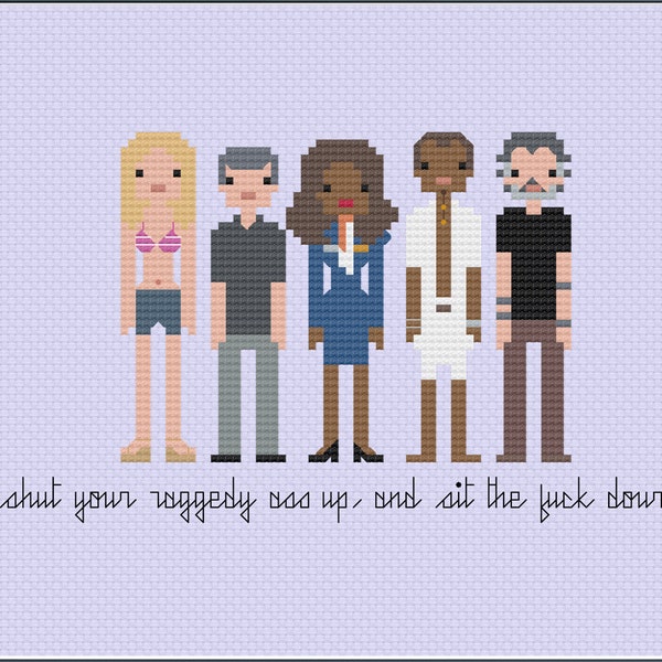 Parody Jackie Brown PDF Cross Stitch Pattern