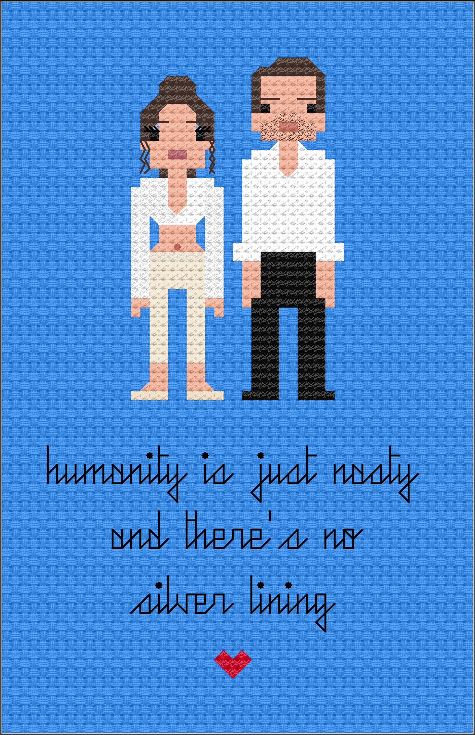 Parody Silver Linings Playbook PDF Cross Stitch Pattern