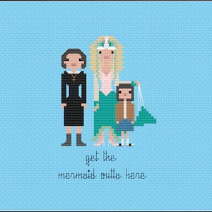 Parody Mermaids PDF Cross Stitch Pattern