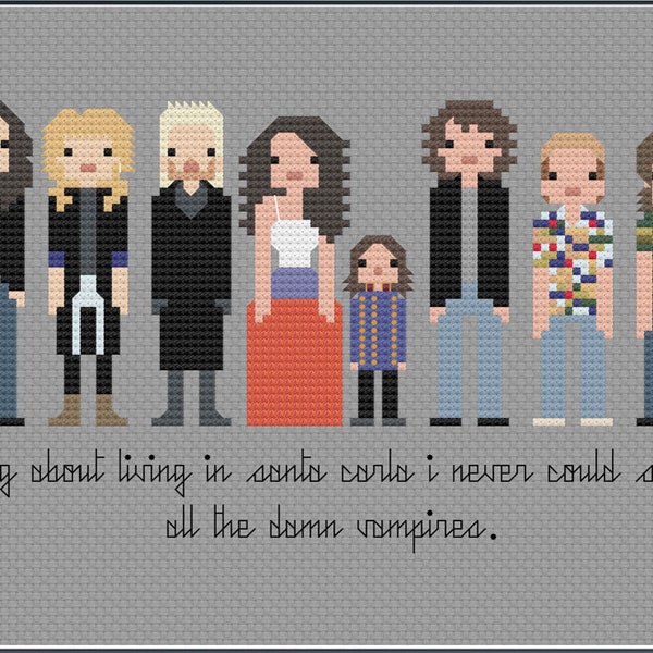 Parody The Lost Boys PDF Cross Stitch Pattern