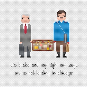 Parody Planes Trains and Automobiles PDF Cross Stitch Pattern