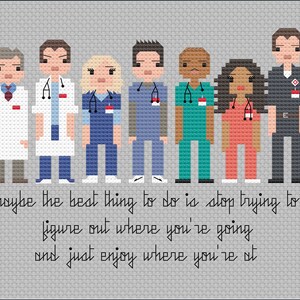Parody Scrubs PDF Cross Stitch Pattern - Etsy