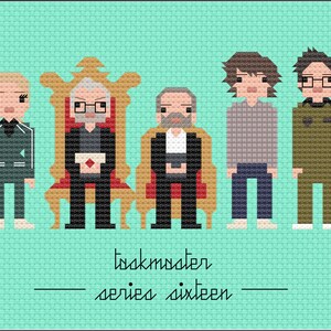 Parody Taskmaster Series 16 PDF Cross Stitch Pattern