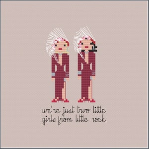 Parodie Gentlemen Prefer Blondes PDF Cross Stitch Pattern