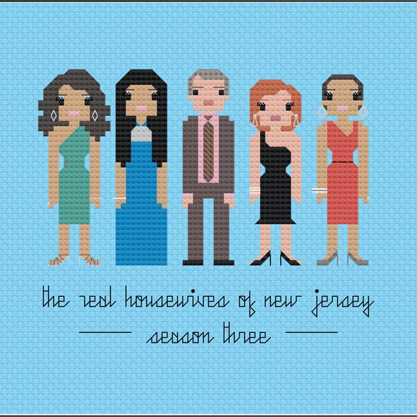 Parody RHONJ Season 3 Reunion Looks Cross Stitch Pattern