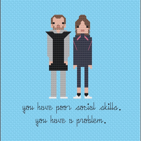 Parody Silver Linings Playbook PDF Cross Stitch Pattern