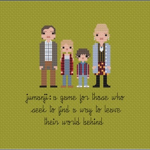 Parody Jumanji PDF Cross Stitch Pattern