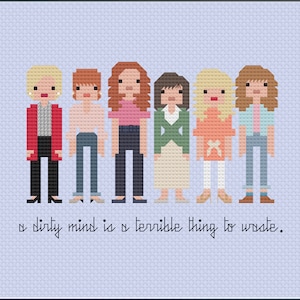 Parody Steel Magnolias PDF Cross Stitch Pattern