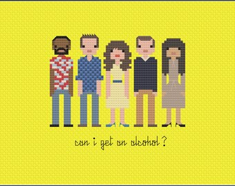 Parody New Girl PDF Cross Stitch Pattern