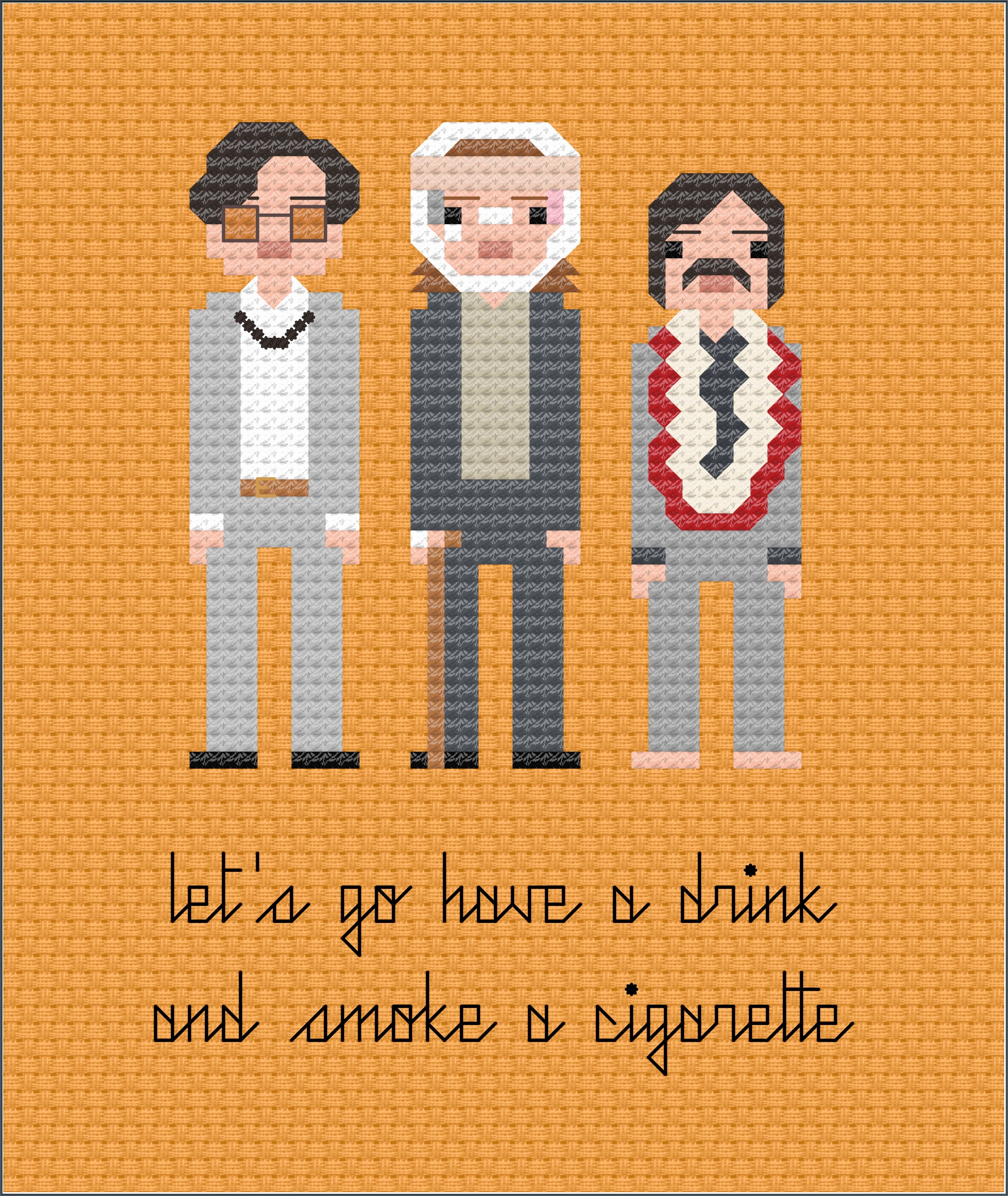 The Darjeeling Limited Quote Cross Stitch Pattern PDF Wes 