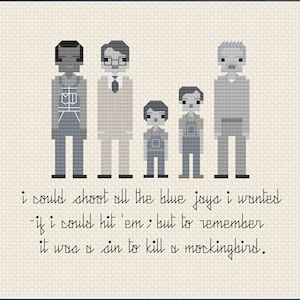 Parody To Kill A Mockingbird PDF Cross Stitch Pattern