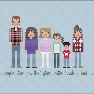 Parody Roseanne PDF Cross Stitch Pattern