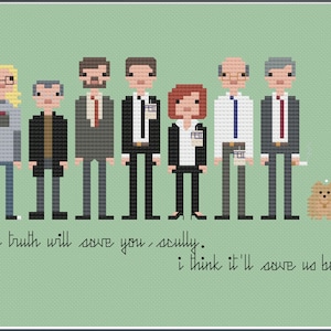 Parody The X Files PDF Cross Stitch Pattern