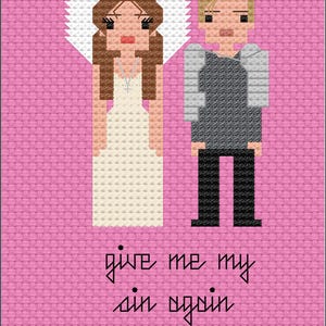 Parody Romeo & Juliet PDF Cross Stitch Pattern