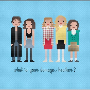 Parody Heathers PDF Cross Stitch Pattern