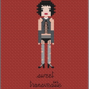 Parody Frank-n-Furter PDF Cross Stitch Pattern