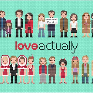 Parody Love Actually PDF Cross Stitch Pattern
