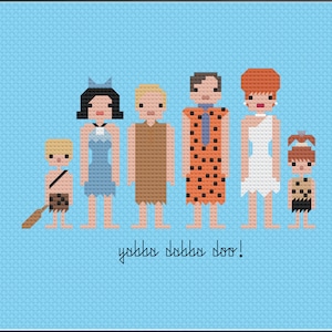 Parody The Flintstones PDF Cross Stitch Pattern