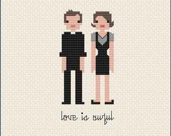 Parody Fleabag & Rev PDF Cross Stitch Pattern