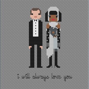 Parody The Bodyguard PDF Cross Stitch Pattern