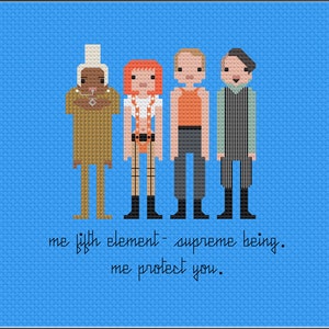 Parody The Fifth Element PDF Cross Stitch Pattern