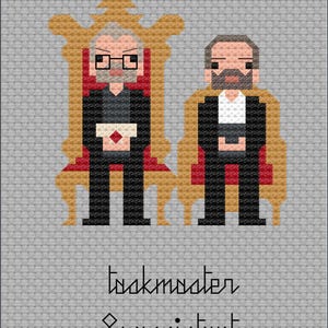Parodie Taskmaster & Assistant pdf-kruissteekpatroon