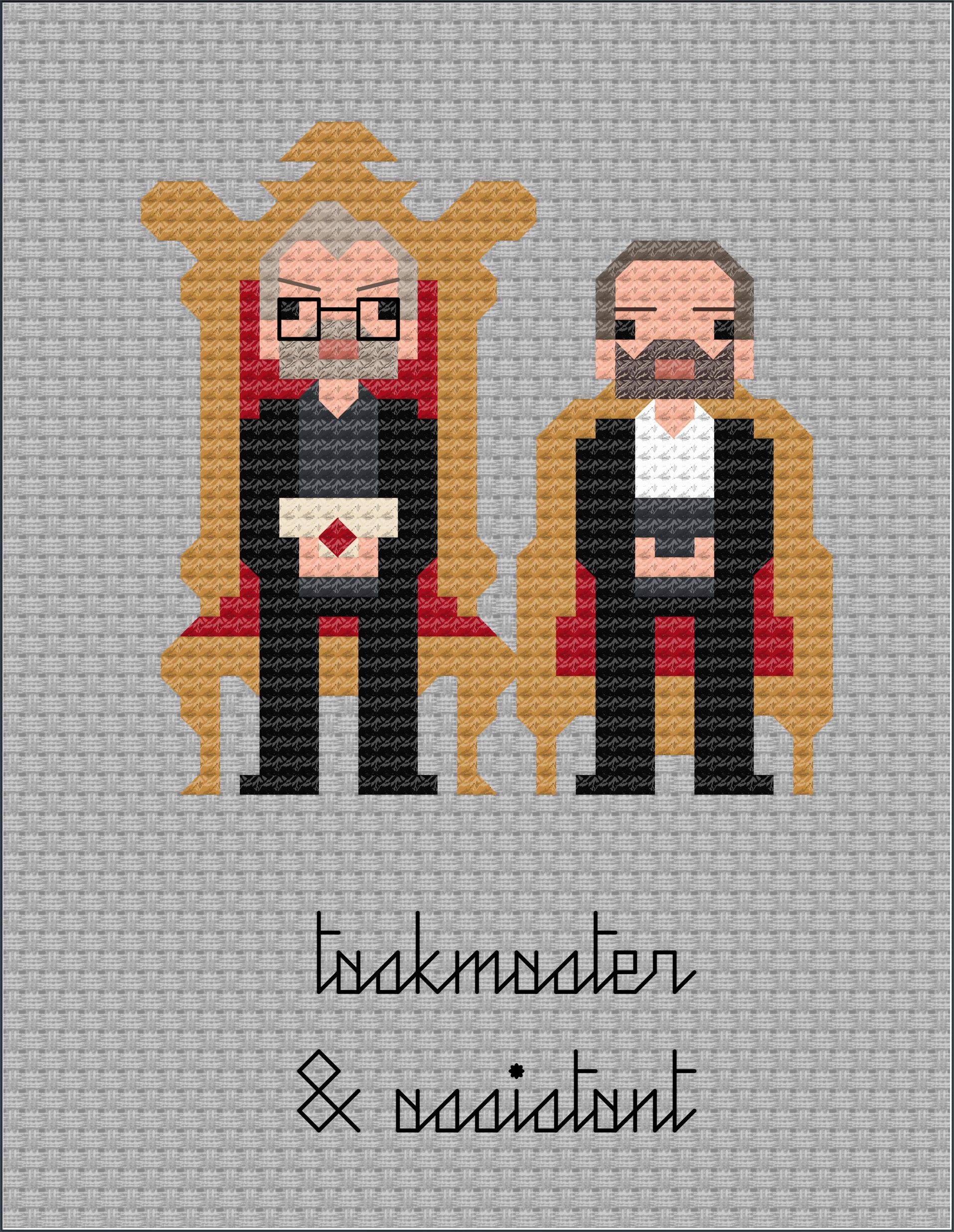 Task Master Uk Pattern Parody Taskmaster & Assistant PDF Cross Stitch Pattern - Etsy UK