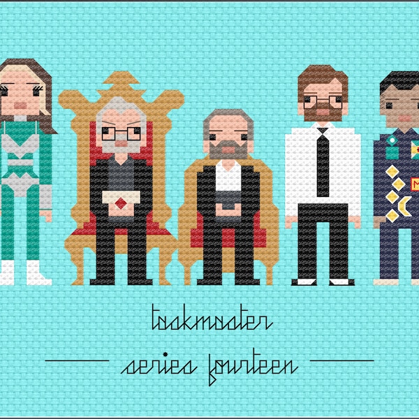 Parody Taskmaster Series 14 PDF Cross Stitch Pattern