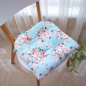 U-shape cushion, custom cushions, chair cushion, pads for chairs, chair cushion with ties image 4