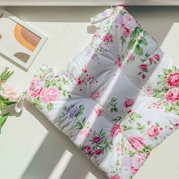 Dining Chair Cushions With Ties Etsy