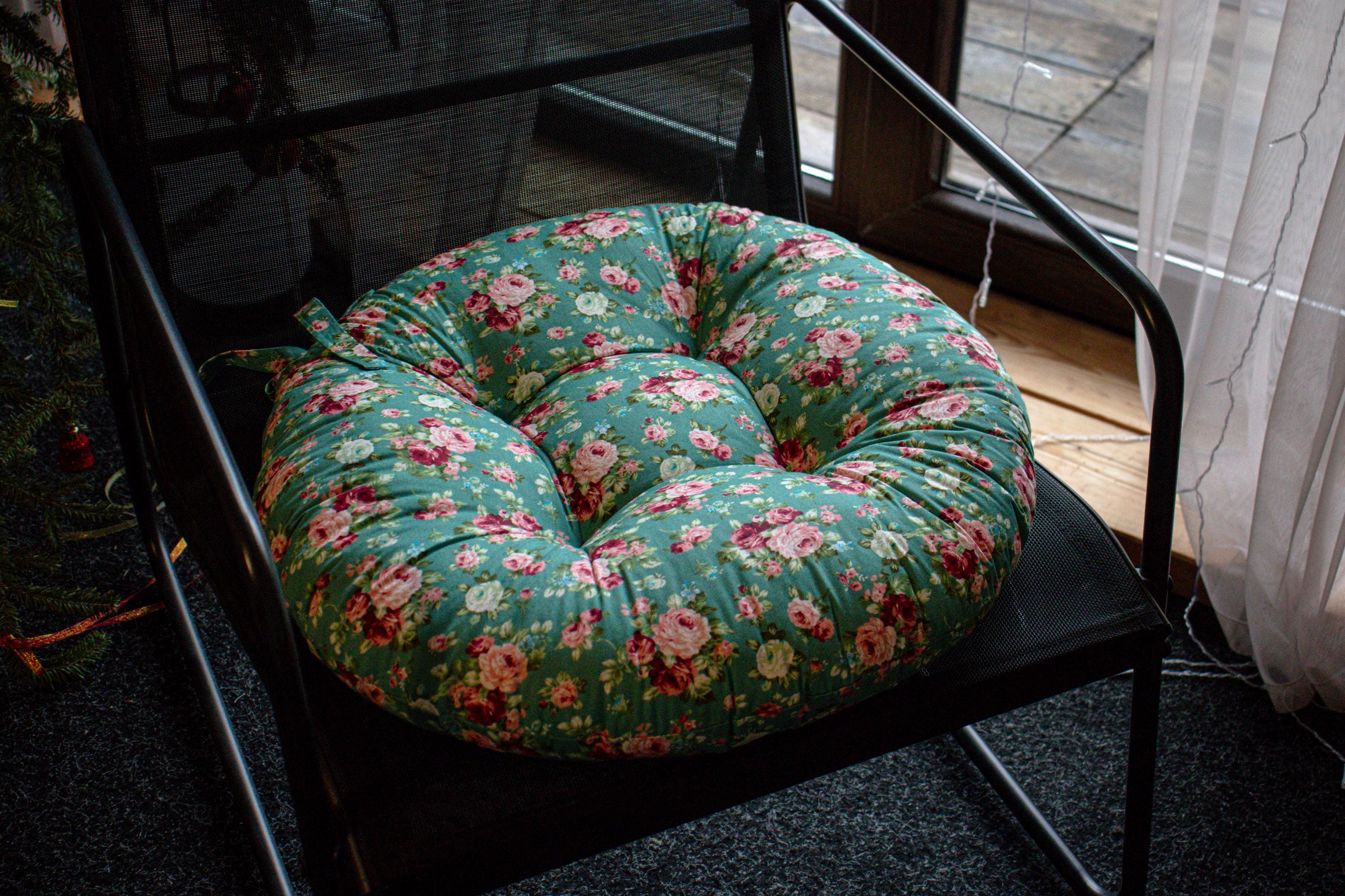 Round Dining Chair Cushions 15 Inch Etsy