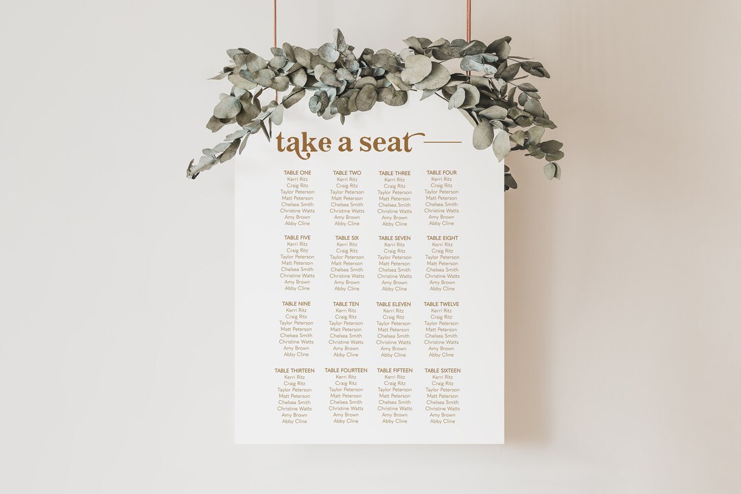 Seating Chart Confirmation This item is unavailable - Etsy